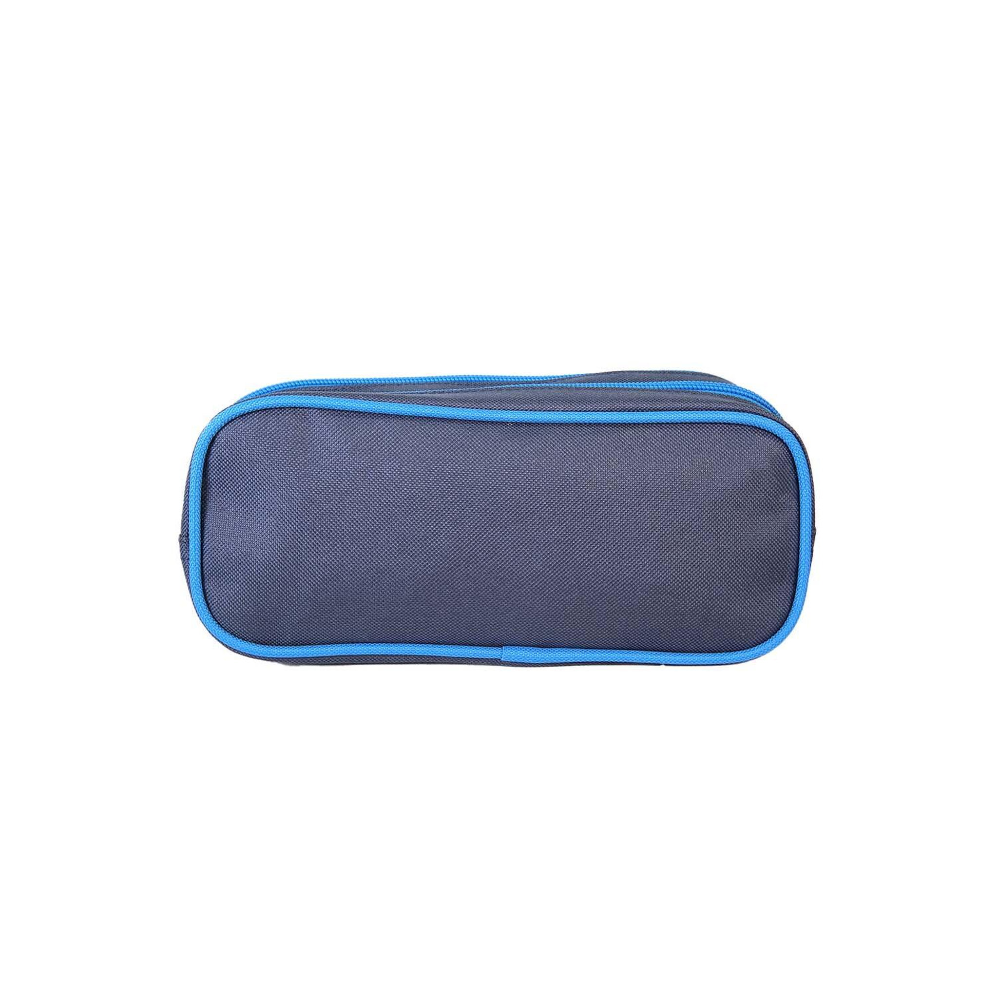 Voir la diapositive 4 : Bagtrotter Dragons - Trousse rectangulaire - Bleu - Garçon - 2 compartiments
