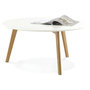 Voir la diapositive 2 : Paris Prix Table Basse Design  Rauma  90cm Blanc