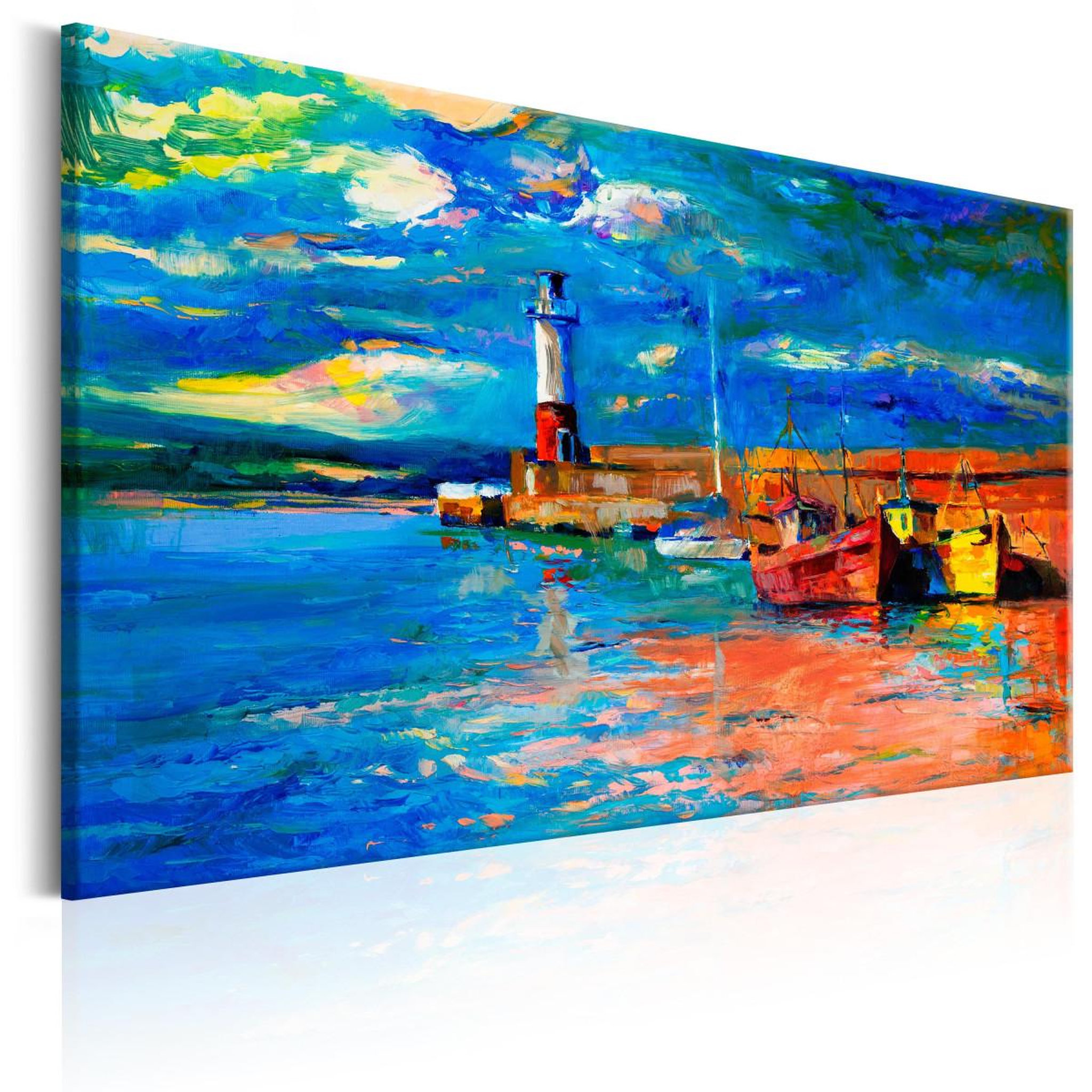 Paris Prix Tableau imprimé  seaside landscape : the lighthouse. Coloris disponibles : Multicolore