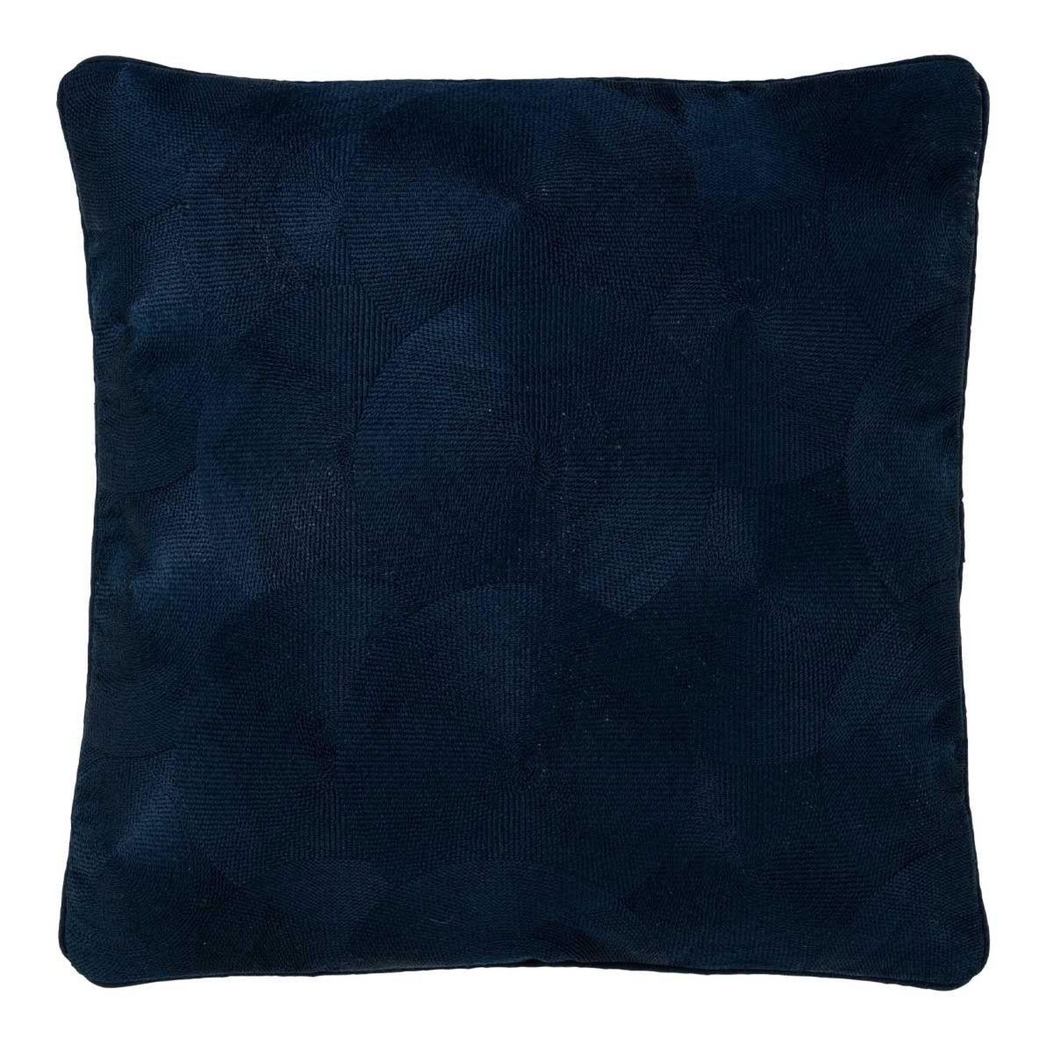 Voir la diapositive 1 : J-LINE Coussin Déco  Milano  45x45cm Bleu