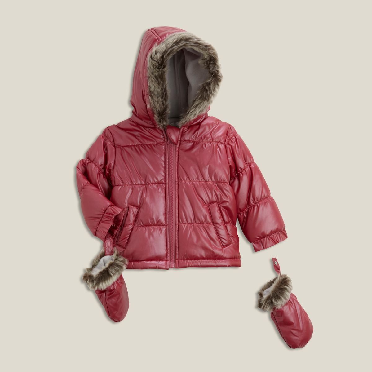 IN EXTENSO Doudoune avec moufles bébé