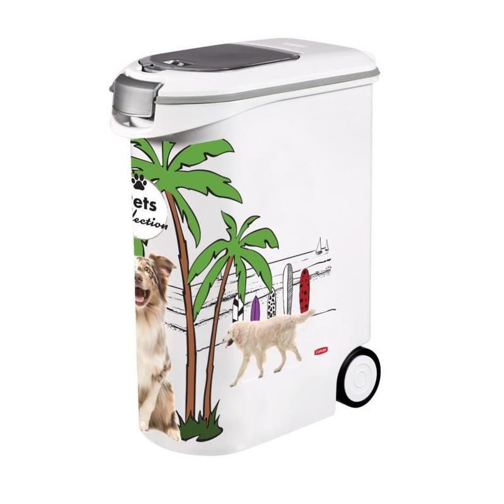 Voir la diapositive 2 : CURVER Boite pour les croquettes Curver PetLife 20 kg conteneur de stockage d'aliments