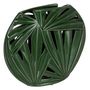Voir la diapositive 1 : Paris Prix Vase Design Ovale Céramique  Tropical  32cm Vert