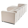Voir la diapositive 6 : LISA DESIGN Suaro - canapé modulable d'angle gauche 5 places en tissu texturé