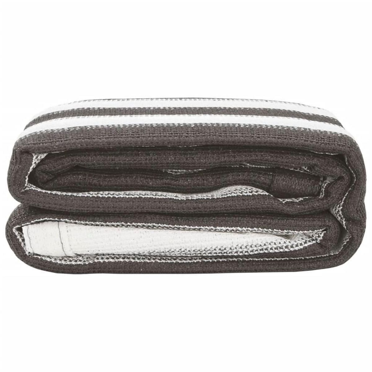 VIDAXL Tapis de tente 250x600 cm Anthracite et blanc