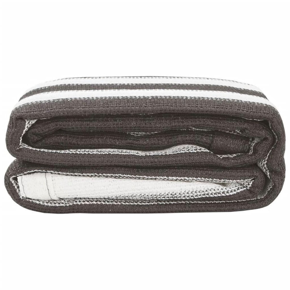 VIDAXL Tapis de tente 250x600 cm Anthracite et blanc