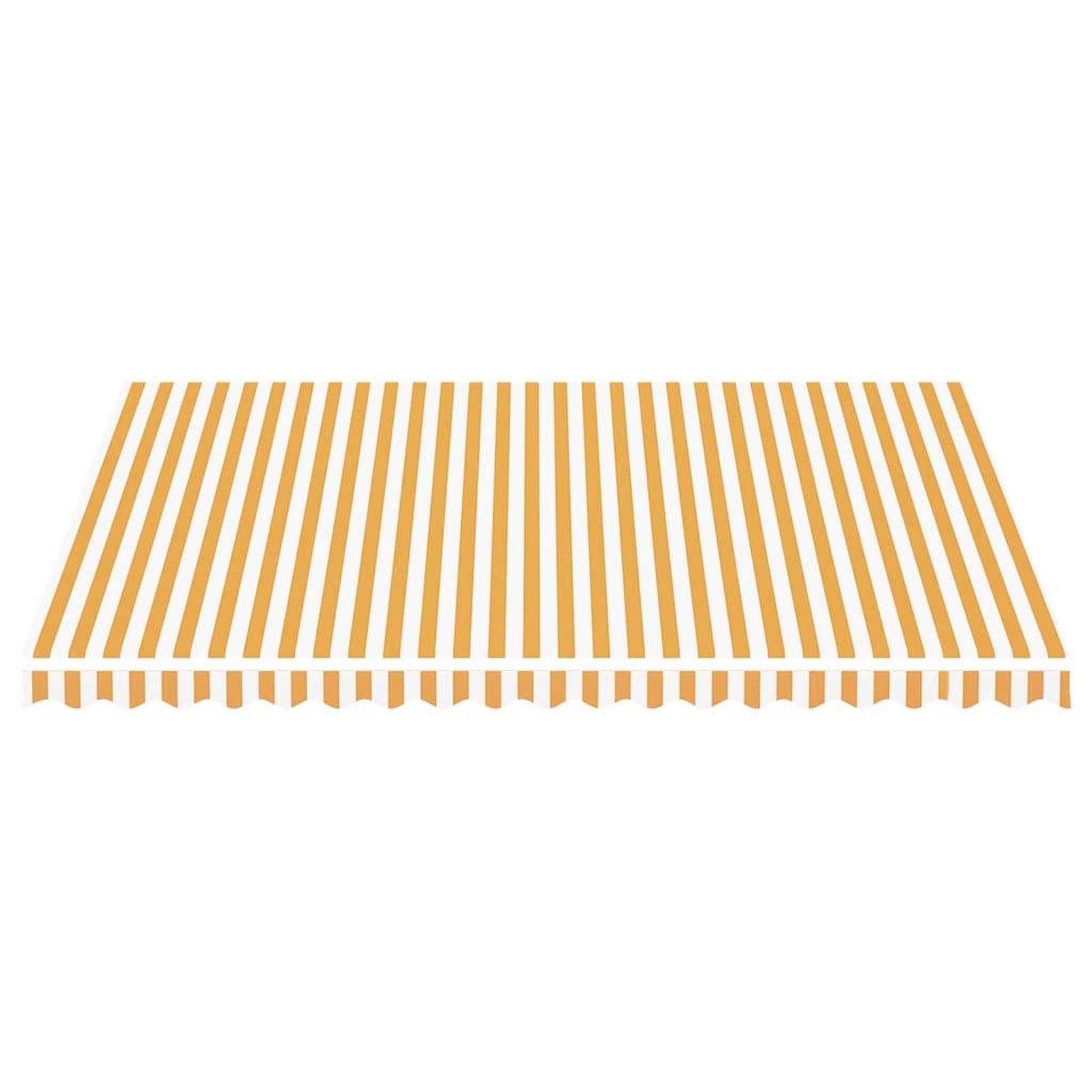 Voir la diapositive 3 : VIDAXL Tissu de remplacement pour auvent Jaune et blanc 4,5x3,5 m