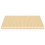 Voir la diapositive 3 : VIDAXL Tissu de remplacement pour auvent Jaune et blanc 4,5x3,5 m