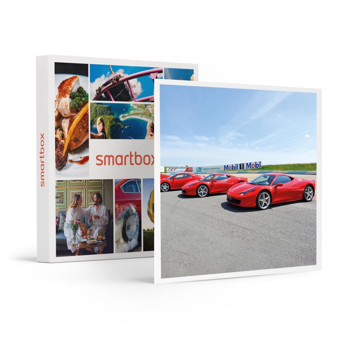 Smartbox Pilotage prestige : 4 tours en Ferrari 458 Italia et en Porsche 991 GT3 sur le circuit de Lohéac - Coffret Cadeau Sport & Aventure