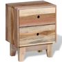 Voir la diapositive 5 : VIDAXL Table de chevet Bois de recuperation massif