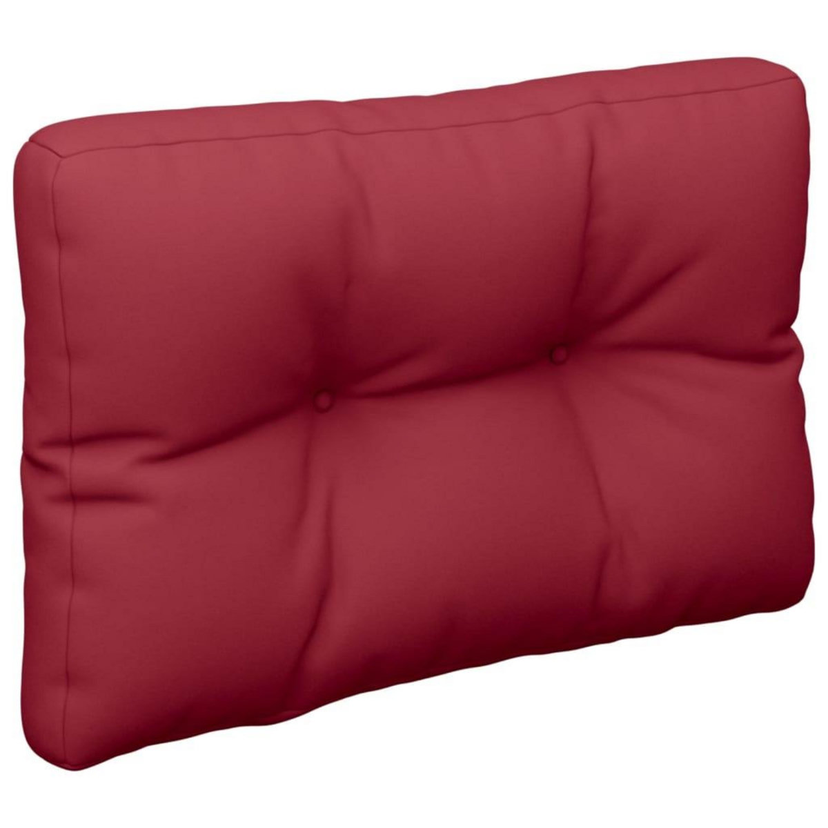 VIDAXL Coussin de palette rouge bordeaux 50x40x12 cm tissu