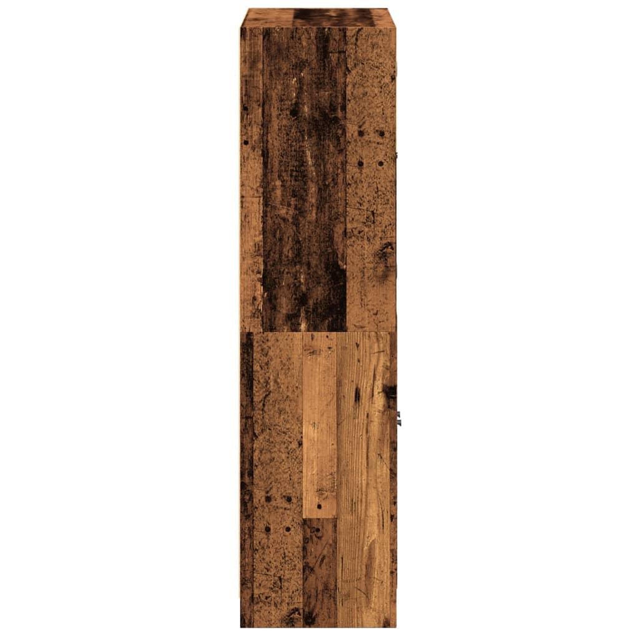Voir la diapositive 5 : VIDAXL Buffet haut avec portes vieux bois 68x37x142 cm bois ingenierie