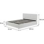 Voir la diapositive 4 : Habitat et Jardin Lit LED avec coffre  Anastasia  - 140 x 190 cm - Blanc