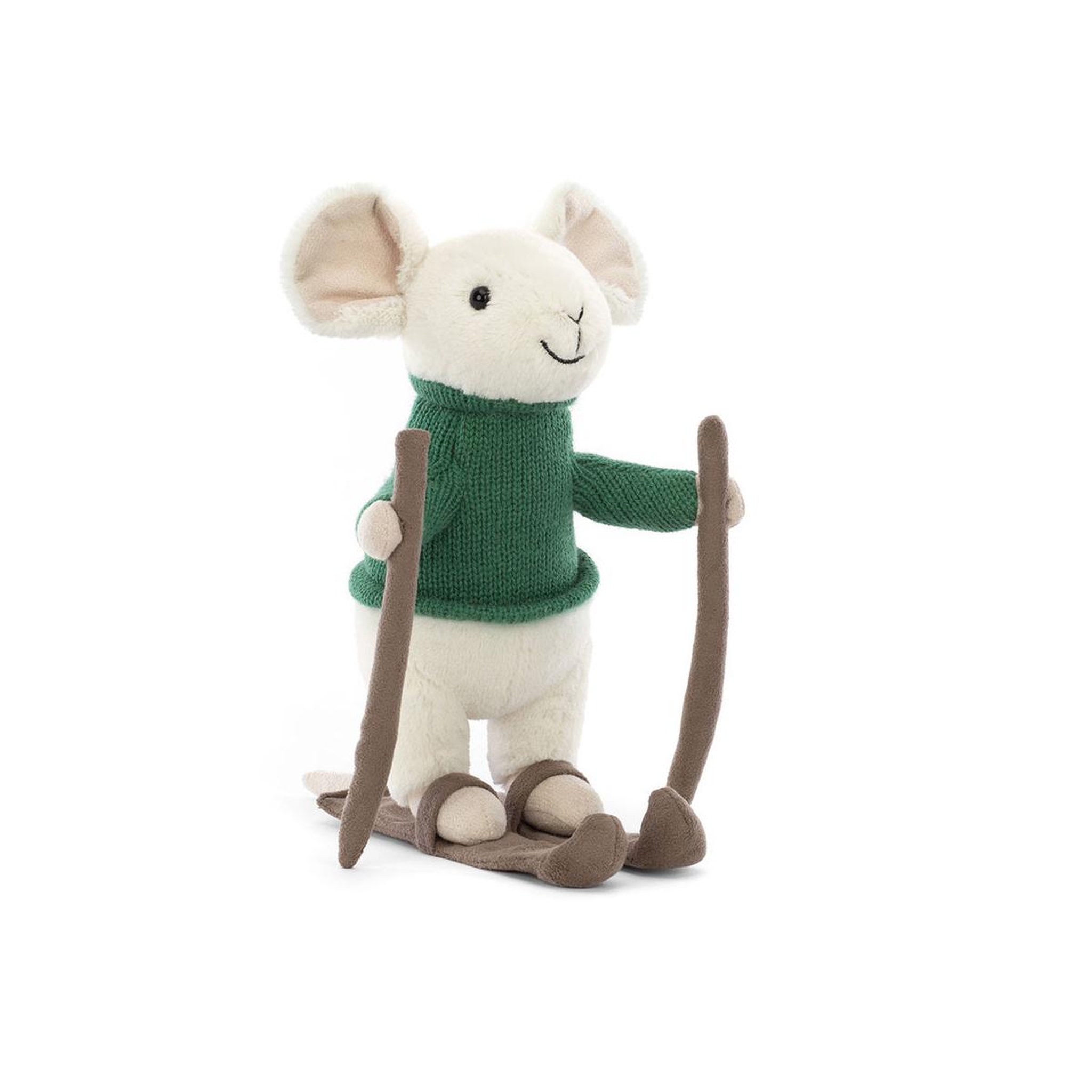 Jellycat Peluche Merry Mouse Skiing - Souris en ski