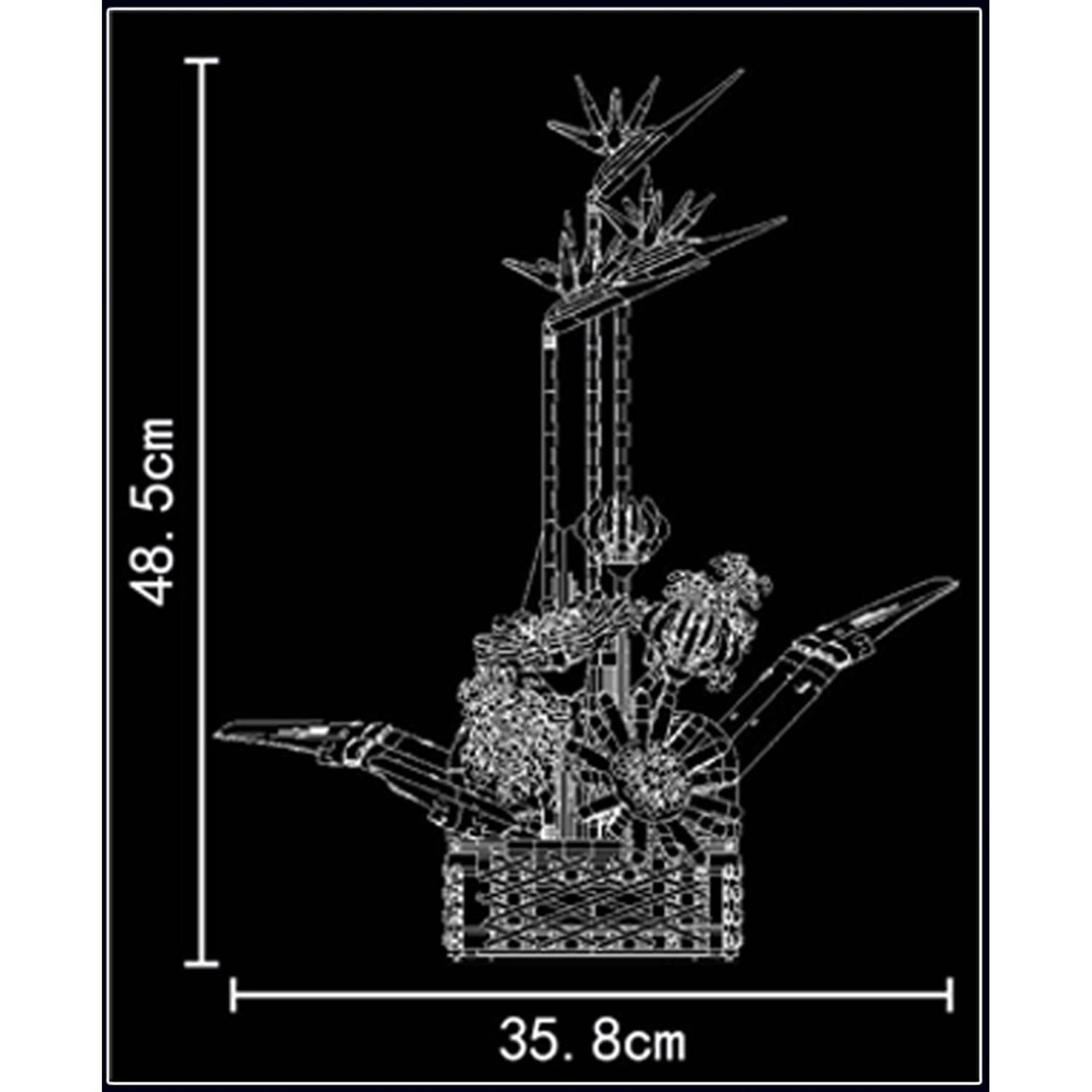 Voir la diapositive 4 : MOULD KING Bouquet de fleurs d'oiseaux de paradis Ensemble de construction