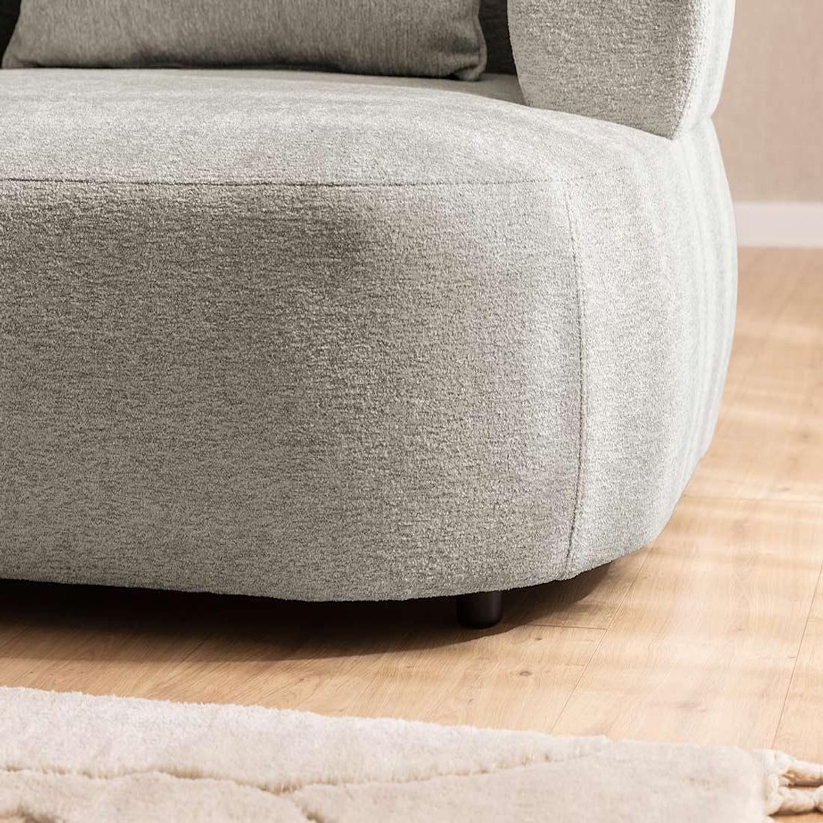 LISA DESIGN Angela - canapé d'angle gauche 4 places en velours texturé