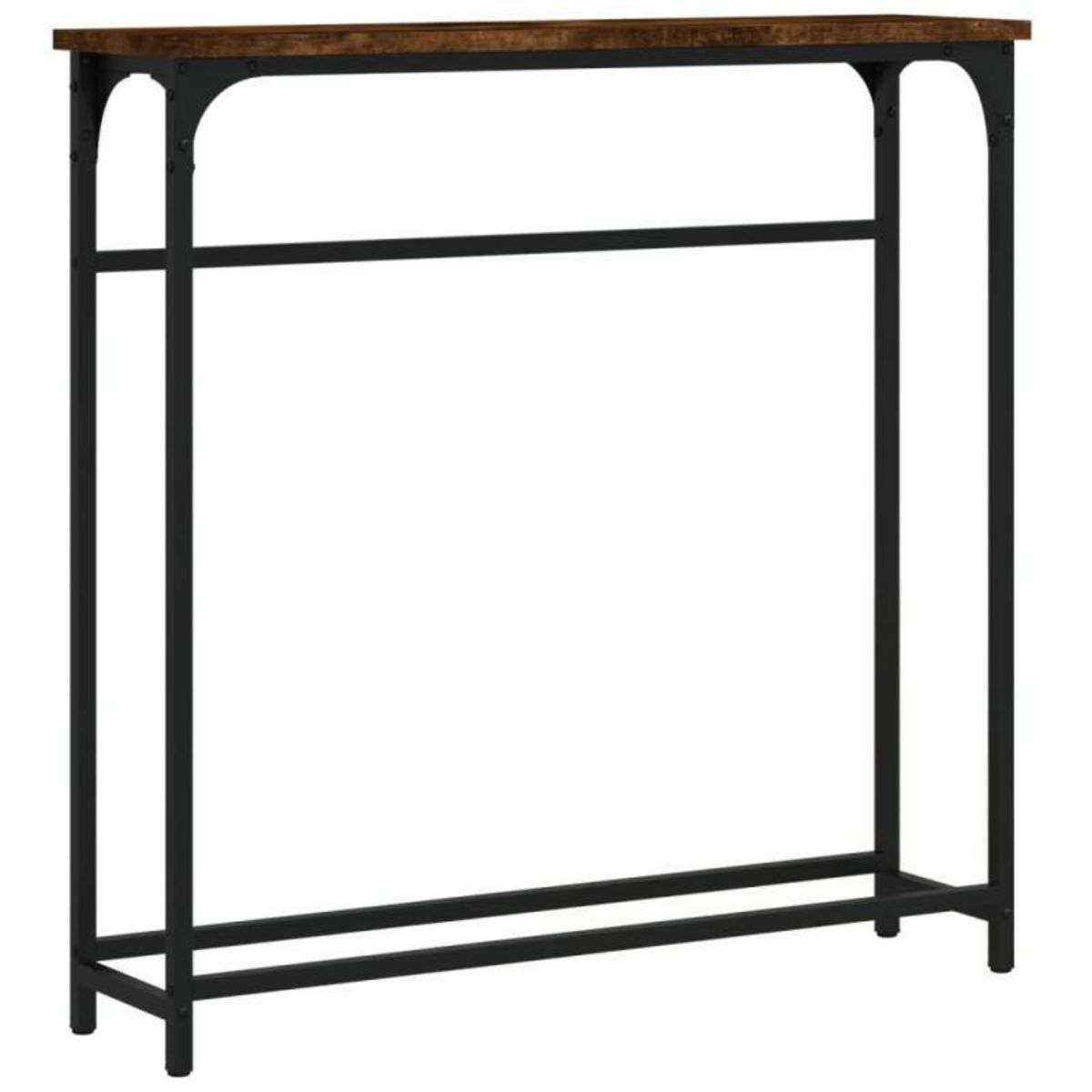 VIDAXL Table console chêne fumé 75x19,5x75 cm bois d ingénierie