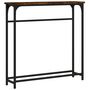 Voir la diapositive 2 : VIDAXL Table console chêne fumé 75x19,5x75 cm bois d ingénierie