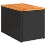 Voir la diapositive 5 : VIDAXL Tables d'appoint jardin 2pcs noir 55x34x37 cm rotin bois massif
