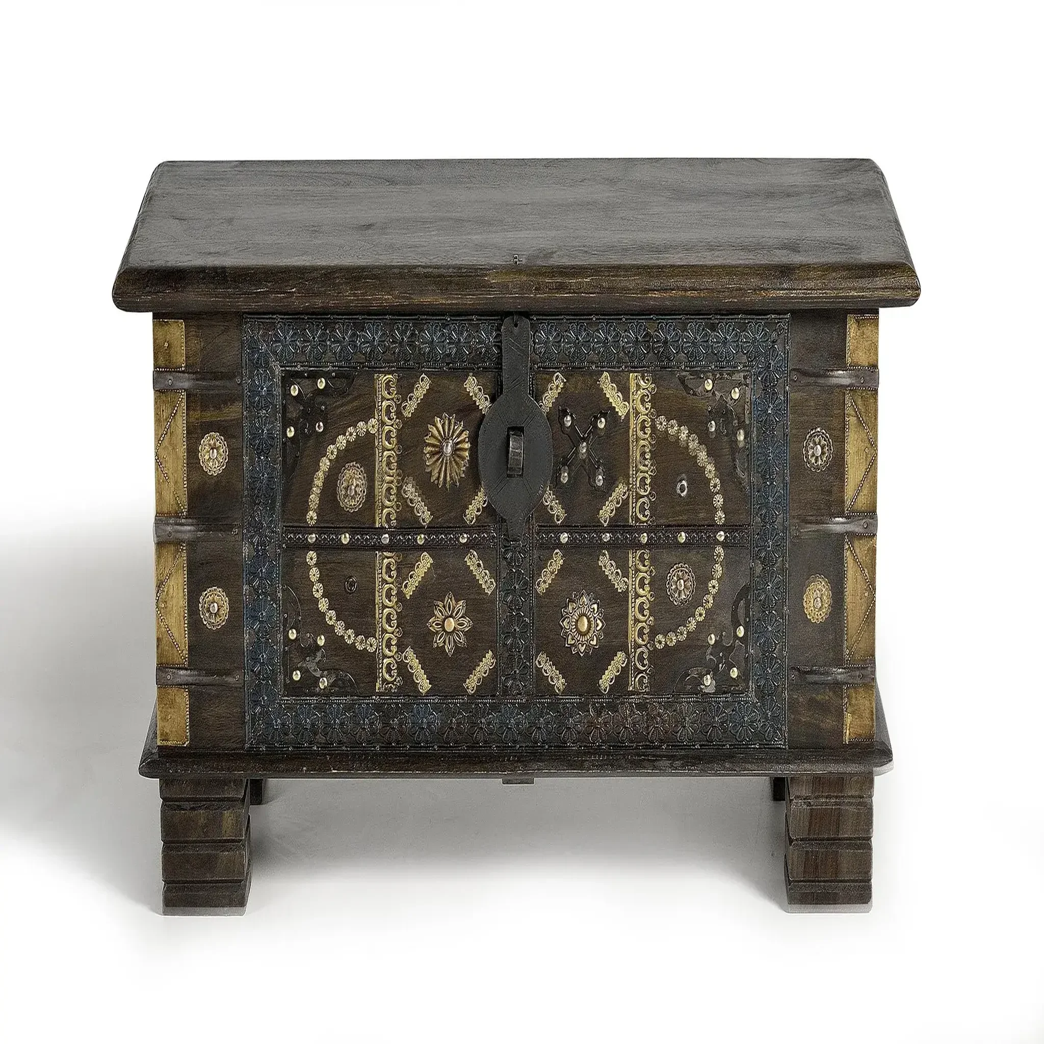 GINER Y COLOMER SL Coffre en bois de manguier 80 cm style ethnique classique