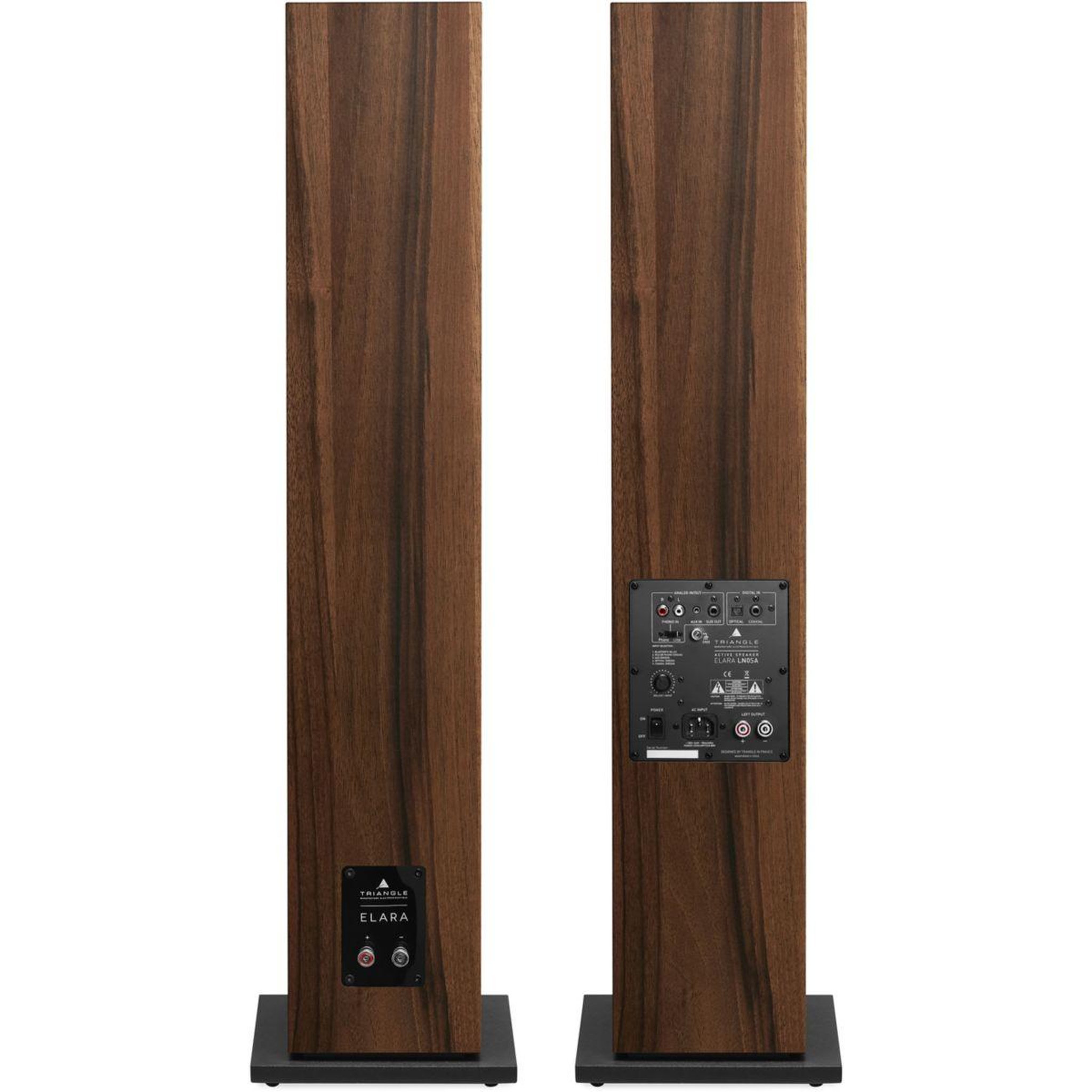 Voir la diapositive 4 : Triangle Enceinte colonne ELARA LN05A Chataignier x2