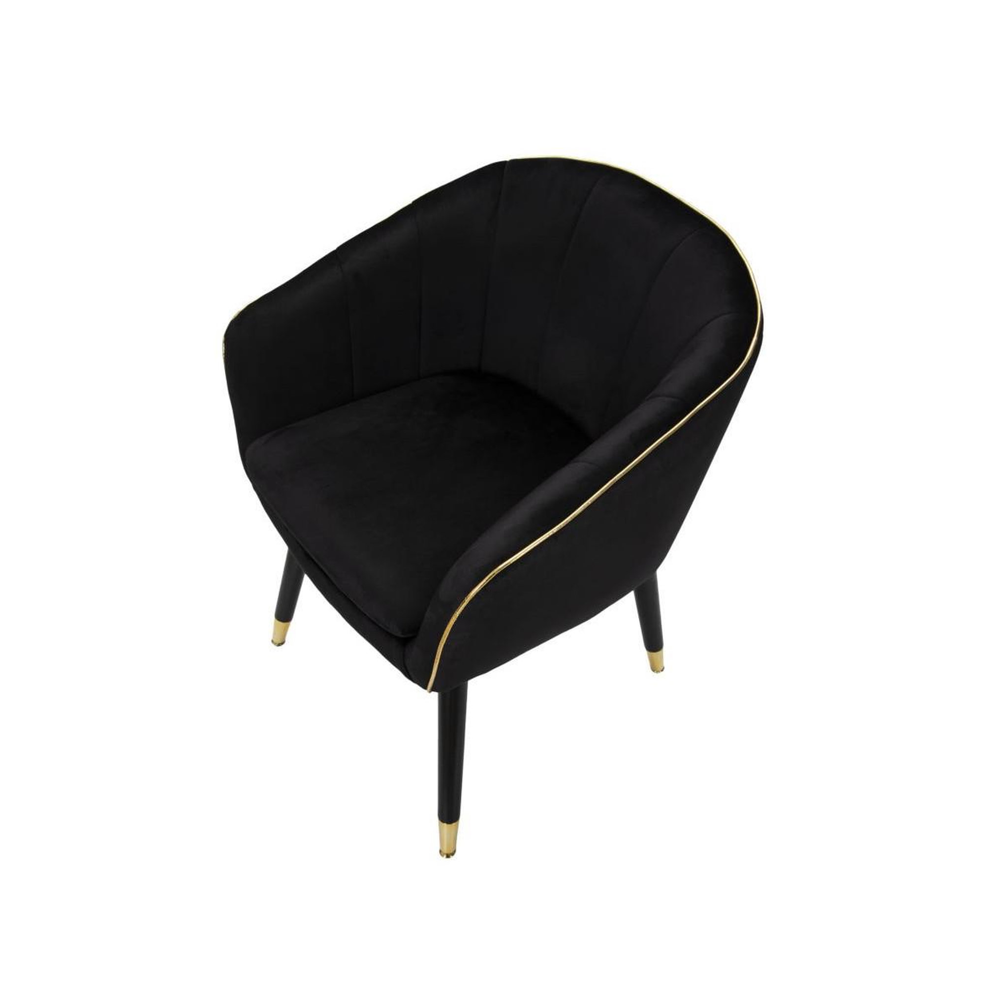Voir la diapositive 5 : Paris Prix Fauteuil design en tissu  paris  78cm noir
