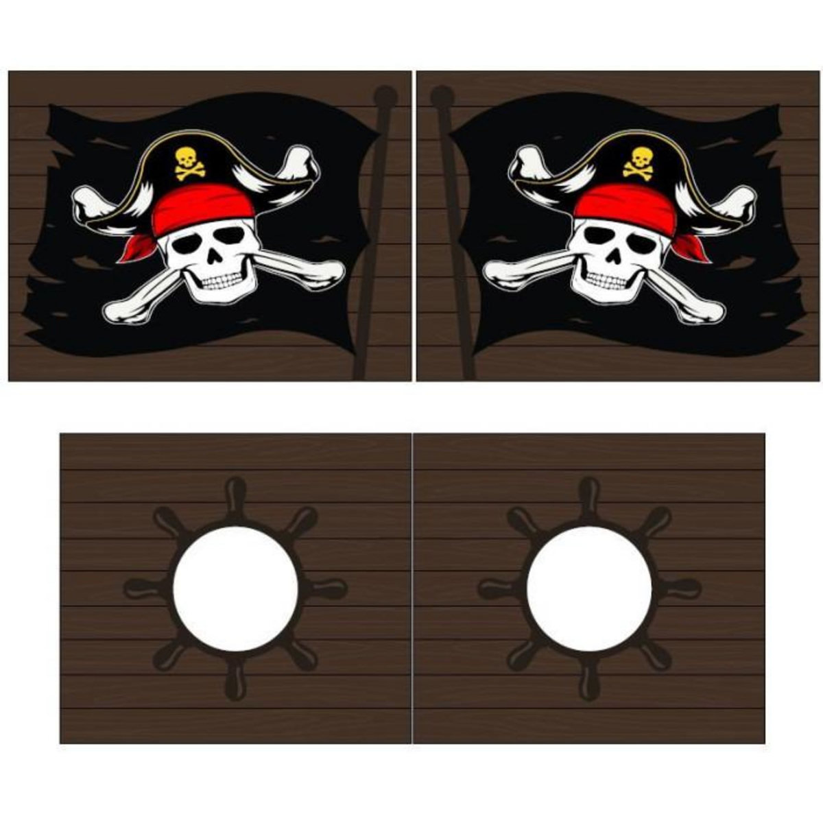 Paris Prix Lit Enfant Toboggan & Tente  Scott Caribian Pirates  90x200cm Blanc