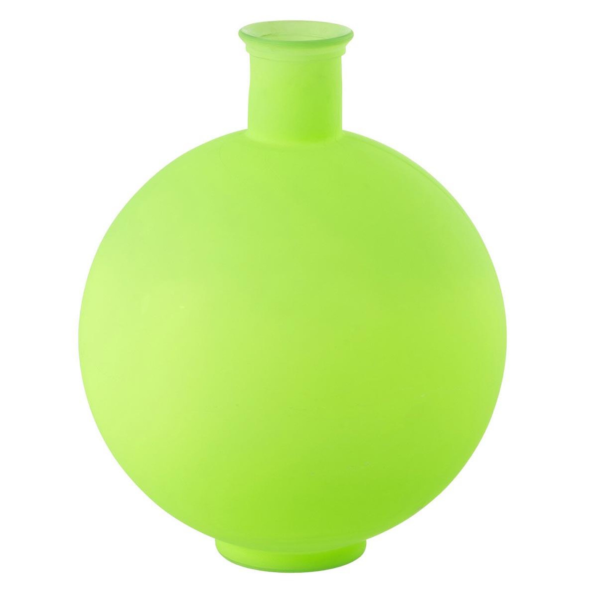 J-LINE Vase ball en verre  neon  44cm vert
