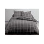 Voir la diapositive 3 : Today TODAY Parure de lit Mawira 1.8 - 1 housse de couette 240 x 260 cm et 2 taies doreiller 63 x 63 cm - 100% coton - Gris TODAY