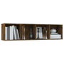 Voir la diapositive 5 : VIDAXL Bibliotheque/Meuble TV Chene fume 143x30x36cm Bois d'ingenierie