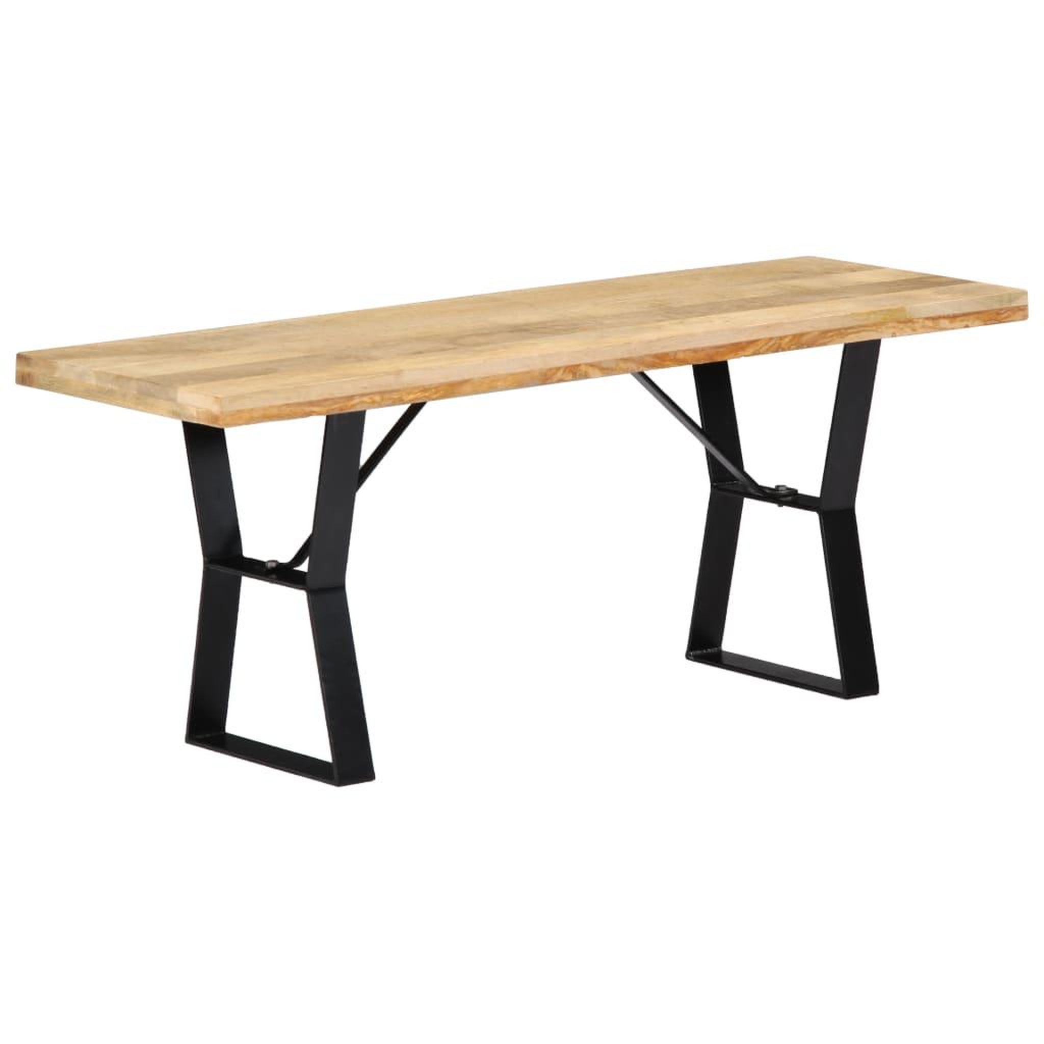 Voir la diapositive 1 : VIDAXL Banc 110 cm Bois de manguier massif