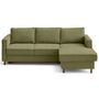 Voir la diapositive 4 : LISA DESIGN Jake - canapé d'angle droit 4 places convertible avec coffre en tissu velours relief