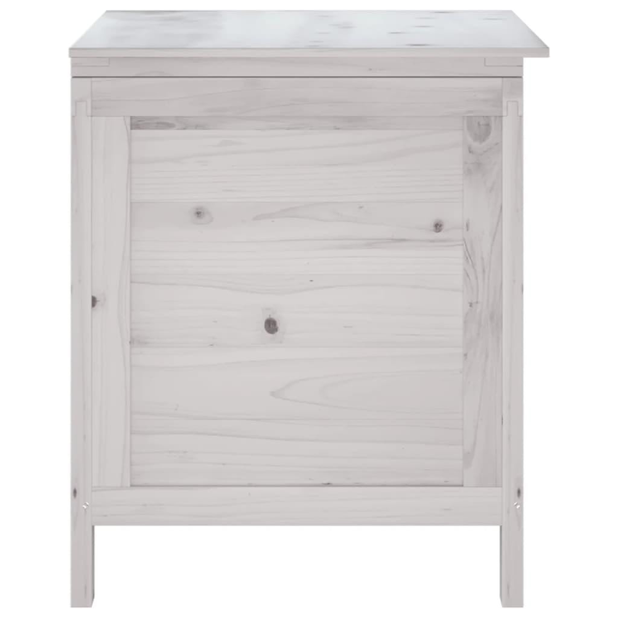 Voir la diapositive 5 : VIDAXL Boîte de rangement de jardin blanc bois massif de sapin