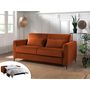 Voir la diapositive 1 : LISA DESIGN Owen - canapé 3 places convertible express couchage quotidien 140 cm matelas 12 cm en velours