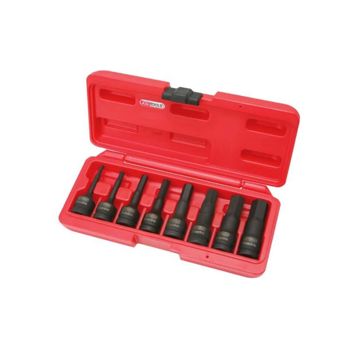 Ks Tools Jeu de 8 douilles KS TOOLS mâles à chocs 6 pans 1/2'' 75 mm - 911.0902