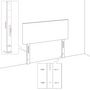 Voir la diapositive 5 : VIDAXL Tetes de lit 2 pcs Gris fonce 90x5x78/88 cm Velours
