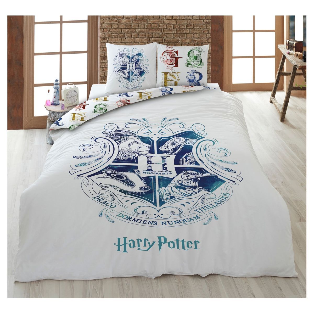 HARRY POTTER Parure housse de couette enfant en microfibre HARRY POTTER