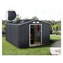 Voir la diapositive 2 : Habitat et Jardin Abri de jardin métal -  Vegas - 15 m² avec panneaux solaires - Gris