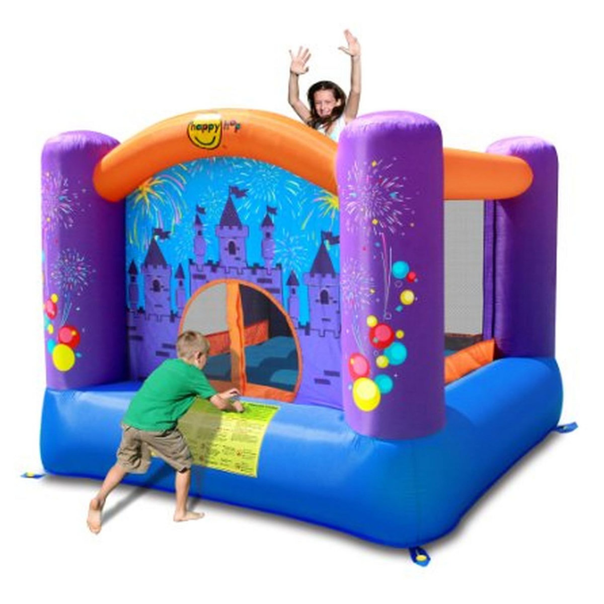HAPPY HOP Château gonflable feu d'artifice