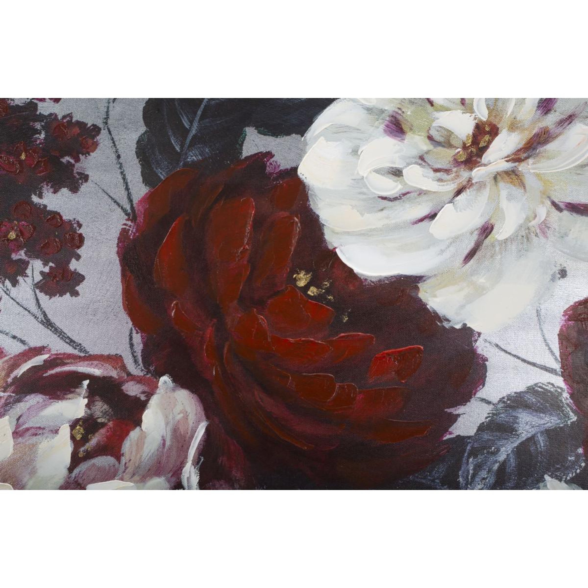 Voir la diapositive 3 : Paris Prix Toile peinture déco  flower  60x120cm multicolore