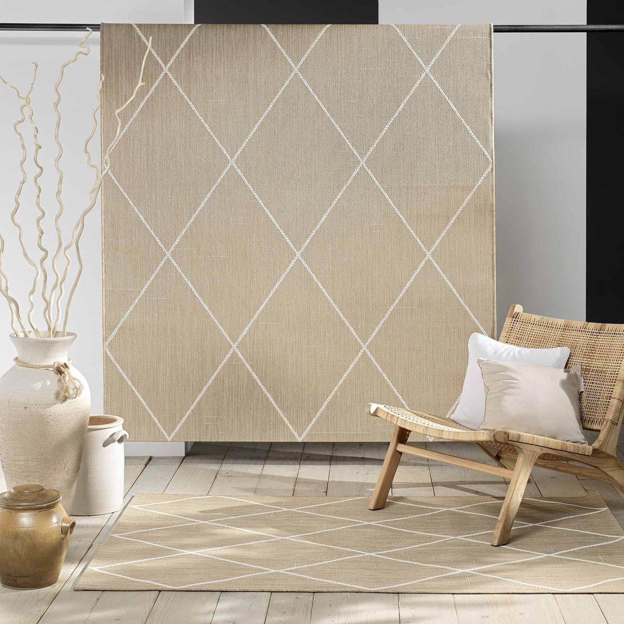 Voir la diapositive 4 : Douceur d'Intérieur Tapis déco  damira  120x170cm naturel