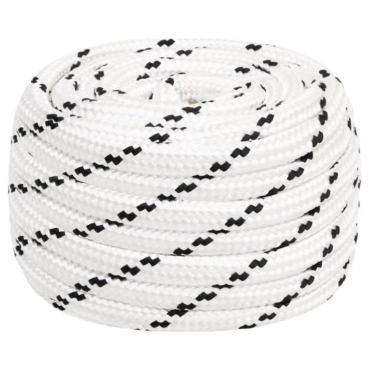 VIDAXL Corde de bateau tresse Blanc 18 mmx25 m Polyester