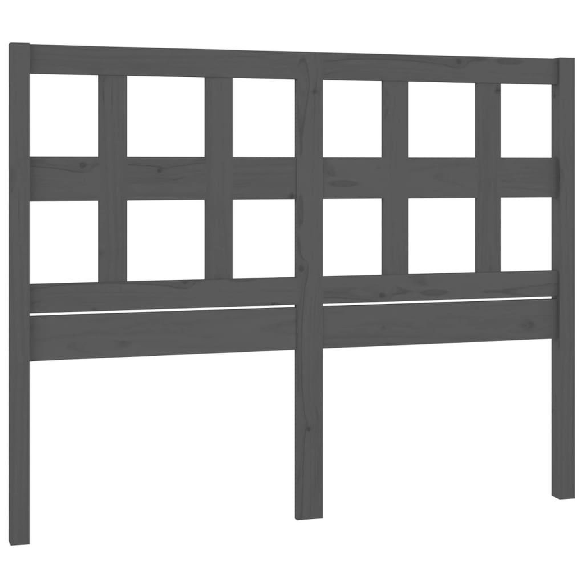 Voir la diapositive 2 : VIDAXL Tete de lit Gris 145,5x4x100 cm Bois massif de pin