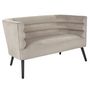 Voir la diapositive 4 : The Home Deco Factory Canapé Amélia effet velours - Taupe