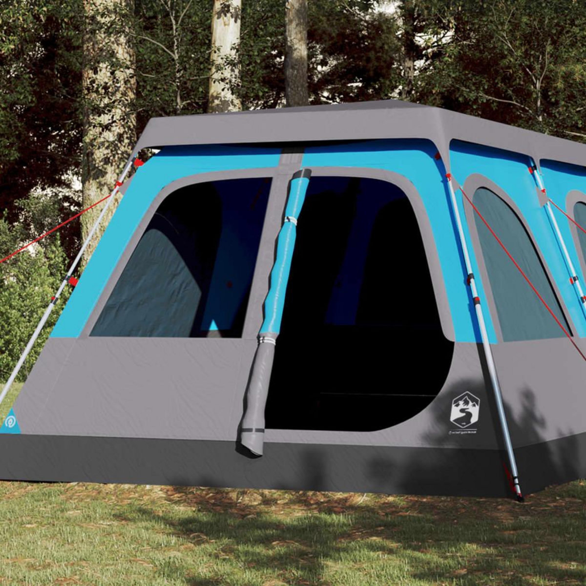 VIDAXL Tente familiale a dome 10 personnes bleu liberation rapide