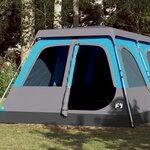 VIDAXL Tente familiale a dome 10 personnes bleu liberation rapide