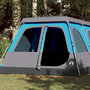Voir la diapositive 1 : VIDAXL Tente familiale a dome 10 personnes bleu liberation rapide