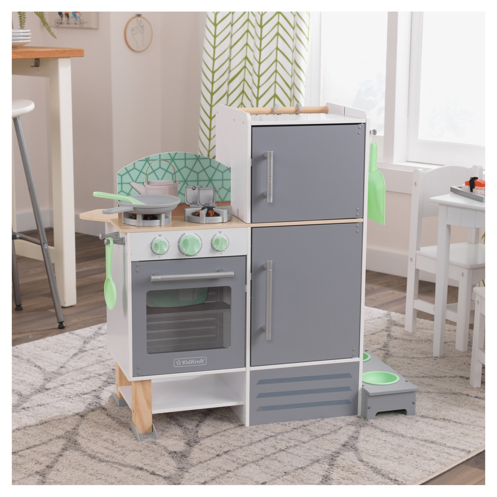 Voir la diapositive 3 : Kidkraft Cuisine buanderie 2 en 1