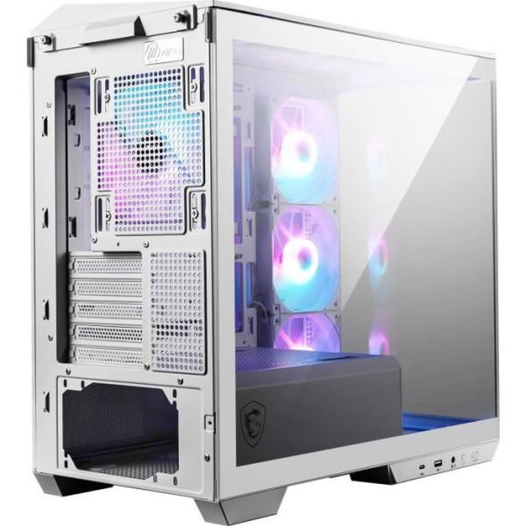 Voir la diapositive 4 : MSI Boîtier pc - msi - mag pano m100r pz - blanc