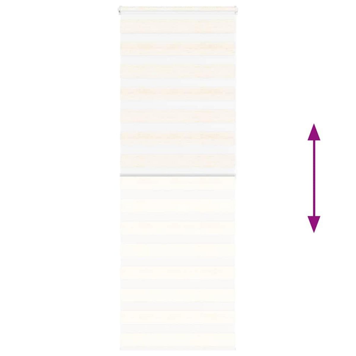 VIDAXL Store zebre beige marbre largeur du tissu 70,9 cm polyester